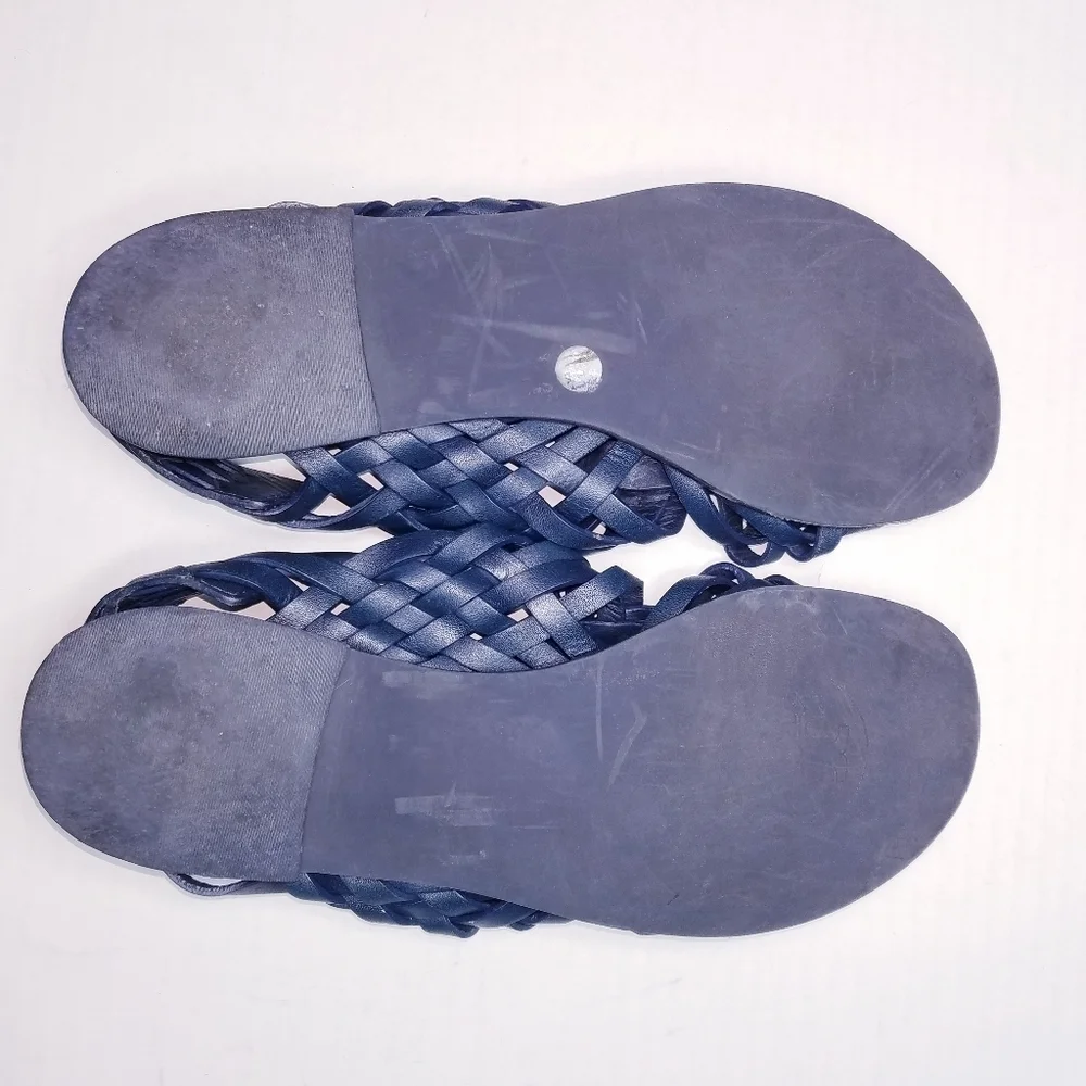 🌸‎ Tory Burch | Blue Leather Sandals 9